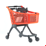 Plastik Market Arabası Polycart P130 - 130 Litre  Turuncu