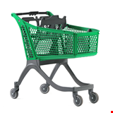 Plastik Market Arabası Polycart P130 - 130 Litre Yeşil