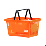 Plastik Market El Sepeti 28 Litre Turuncu