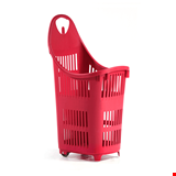 Tekerlekli Market Sepeti Bond 2 teker - 70 Litre Kırmızı