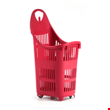 Tekerlekli Market Sepeti Bond 70 Litre 4 Teker Kırmızı
