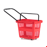 Tekerlekli Sepet  54 Litre Kırmızı