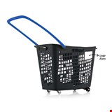 Black Roll Tekerlekli Market Sepeti 55 Lt Mavi