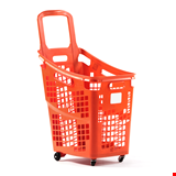 Tekerlekli Market Sepeti Shop&Roll 65 Litre Turuncu