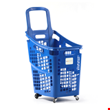 Shop&Roll Tekerlekli Market Sepeti 65 Litre Mavi