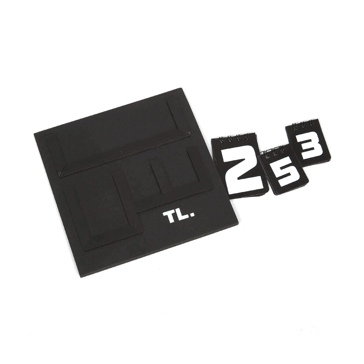 Yazılı Manav Etiketi Mini  Çift Taraflı 16x16 cm Siyah