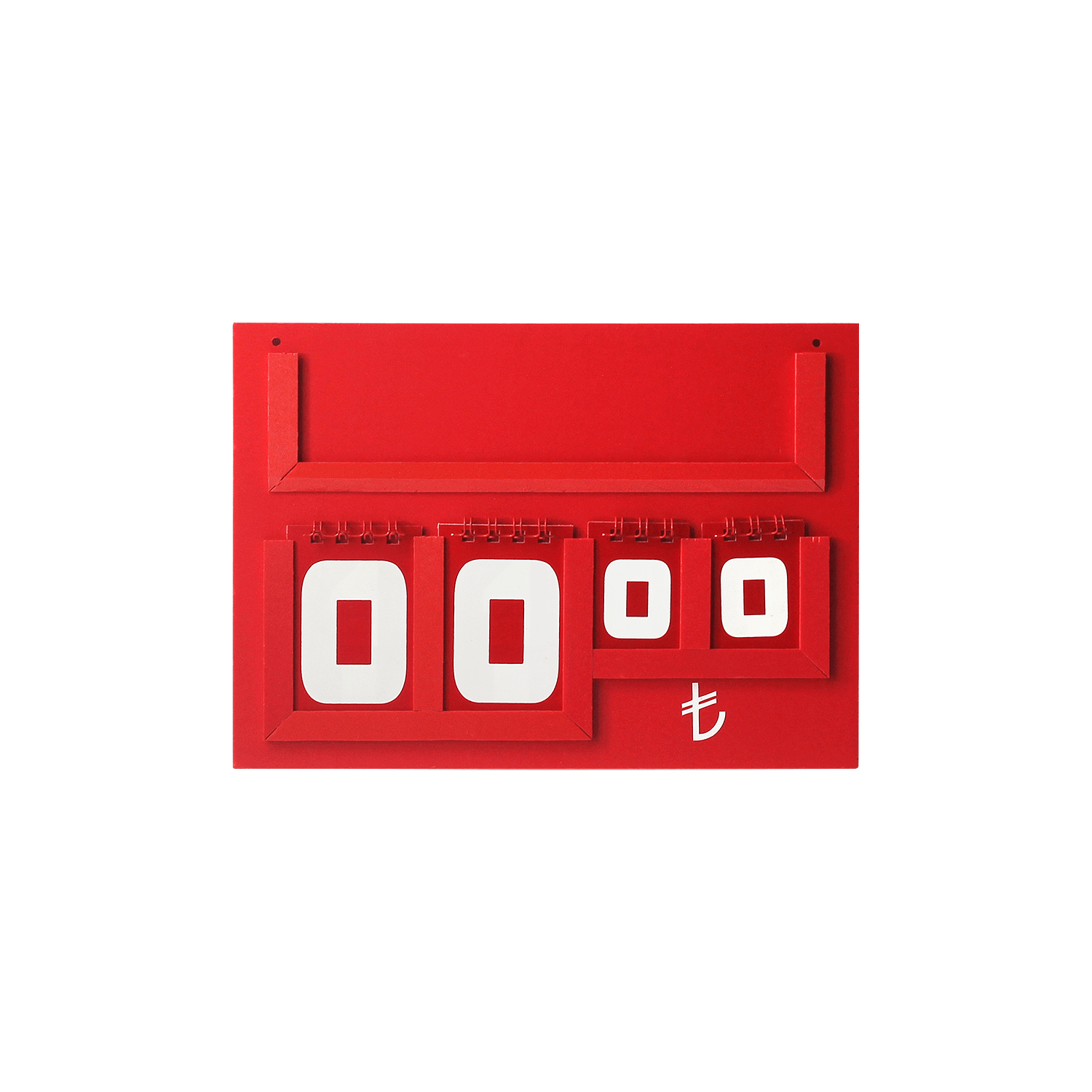 Yazılı Manav Etiketi Maxi Tek Taraflı 15x21 cm Kırmızı