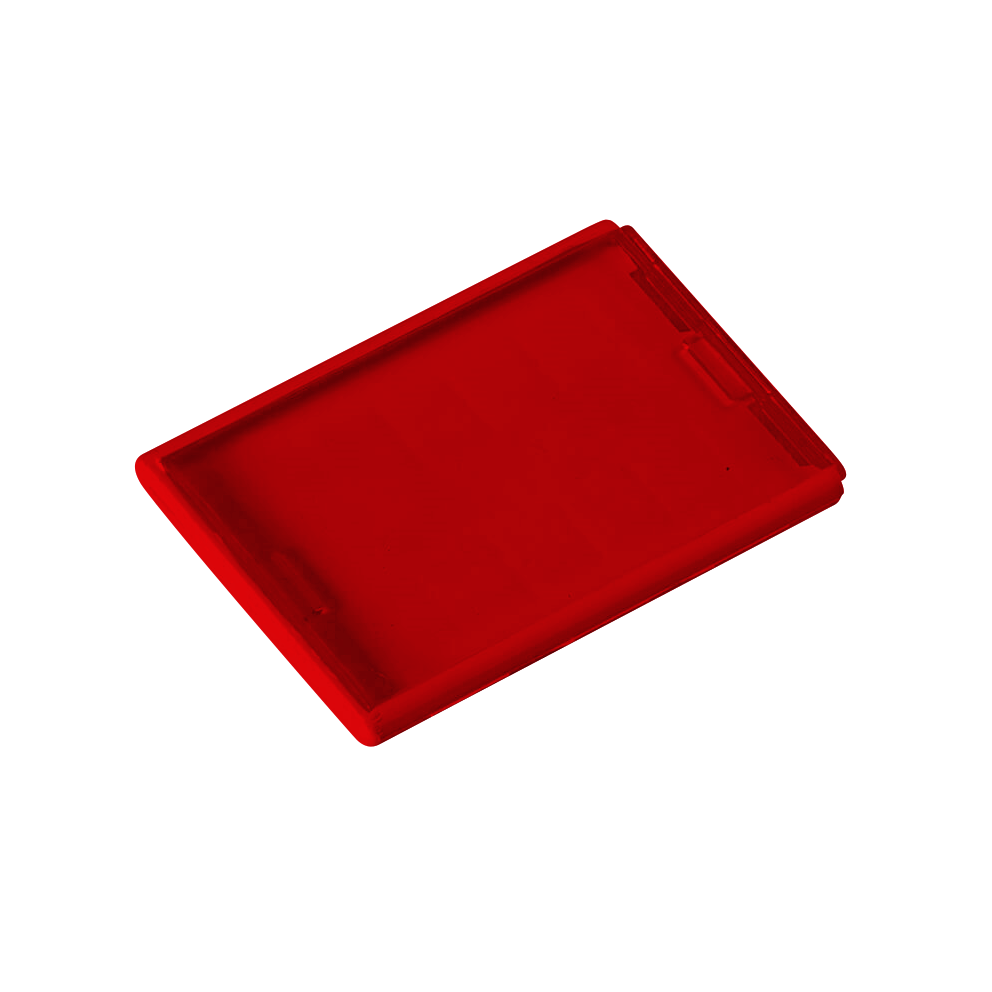 Eurobox Fiyat Kaseti Düz 7,5x5,5 cm Kırmızı