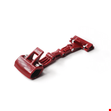 Mandallı Akrobat Etiket Tutucu 17x5,5 cm Kırmızı
