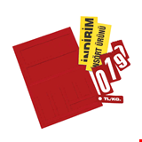 Tekli indirim panosu Tek Taraflı 21x30 cm Kırmızı