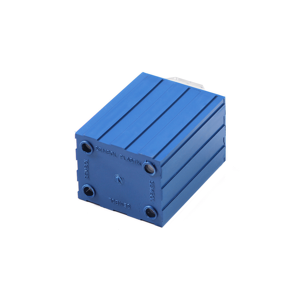 Plastik Çekmeceli Kutu A02, 8,3x13,5x10,3 cm Mavi