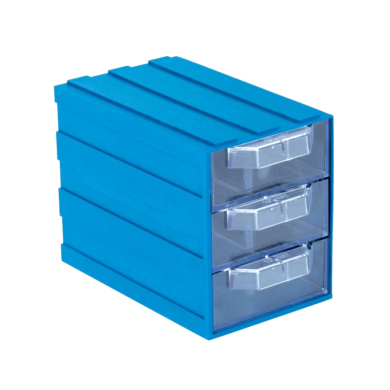Plastik Çekmeceli Kutu B02 10,3x13,5x8,4 cm Mavi