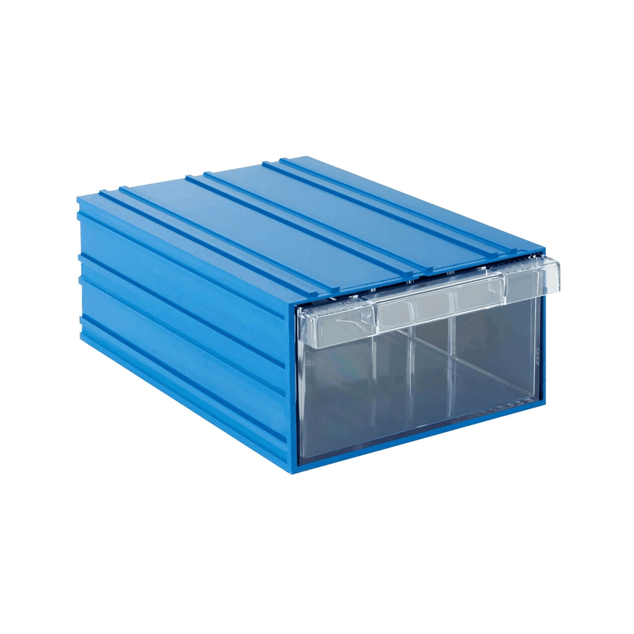 Plastik Çekmeceli Kutu D01 - 12,4x30,2x21 cm Mavi