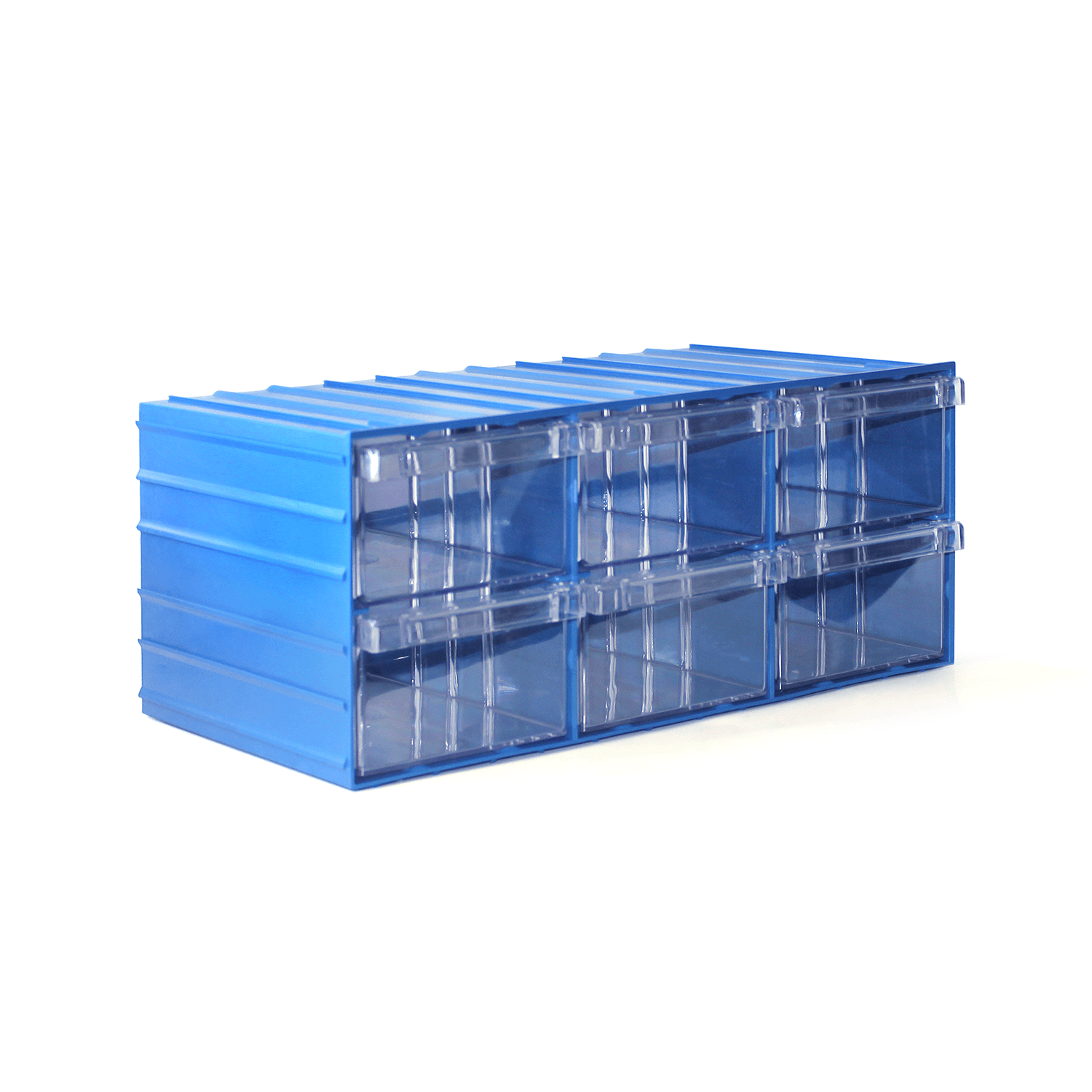Plastik Çekmeceli Kutu E04 16x20,4x37 cm Mavi