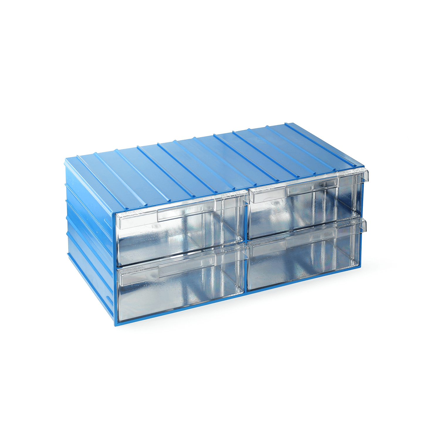 Plastik Çekmeceli Kutu H -16x11x12 cm Mavi