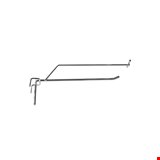 Tel Askı Çubuğu KTG 0,6 x 15 cm (Kare Tele Geçen) Etiketli 25'li Paket
