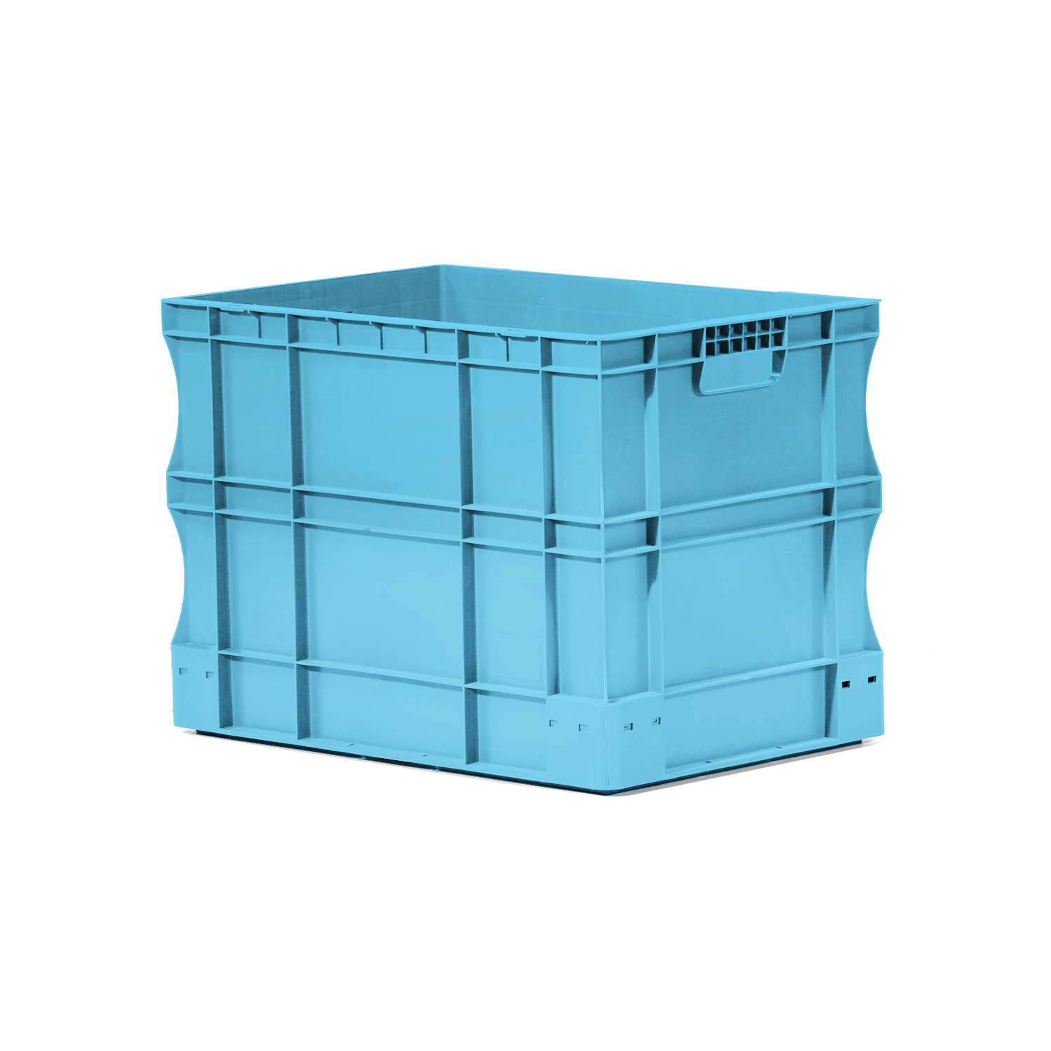 Plastik Taşıma Kasası 42x40x60 cm Mavi
