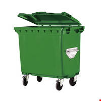 Tekerlekli Plastik Çöp Konteynerı Tip 3 - 770 Lt. Yeşil